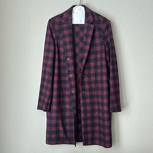 Women's Houndstooth Coat - Harris Wharf London
